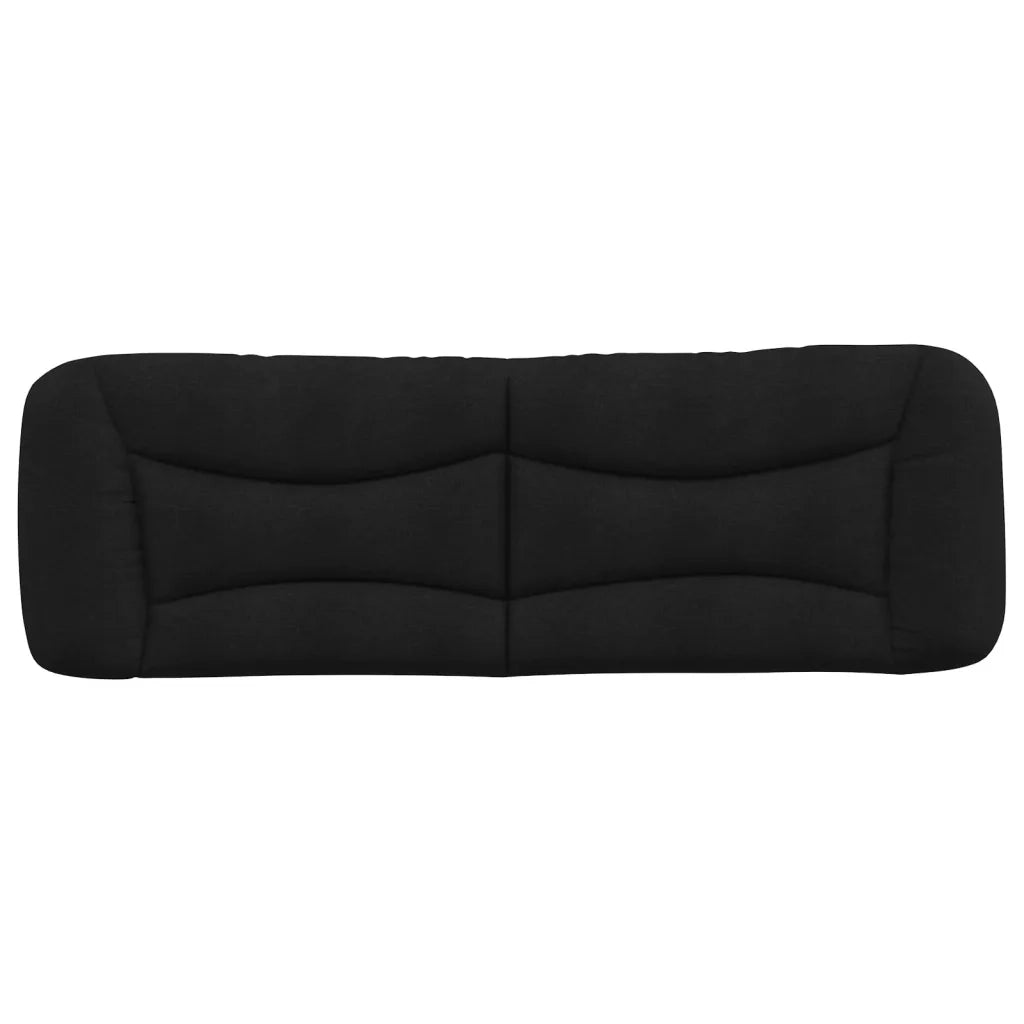 Cuscino Testiera Hvar Nero 160 cm in Tessuto 374590