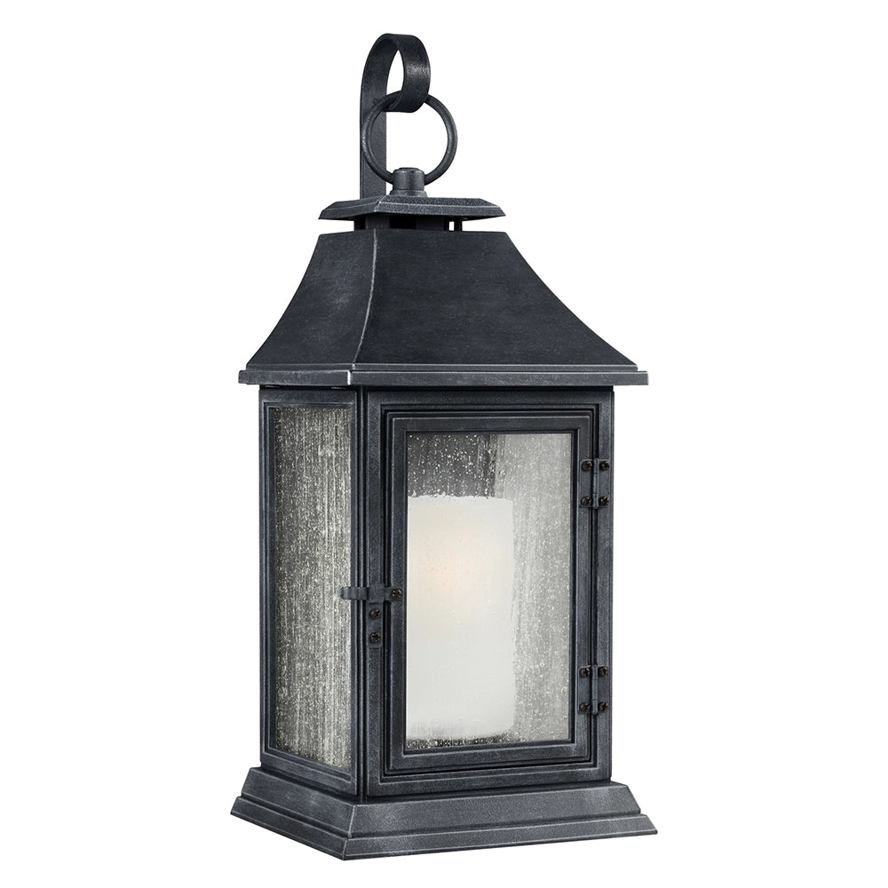 Applique esterno vintage zinco scuro E27 60W Feiss