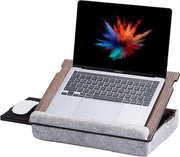 Carrello laptop ergonomico - regolabile in altezza - legno di noce
