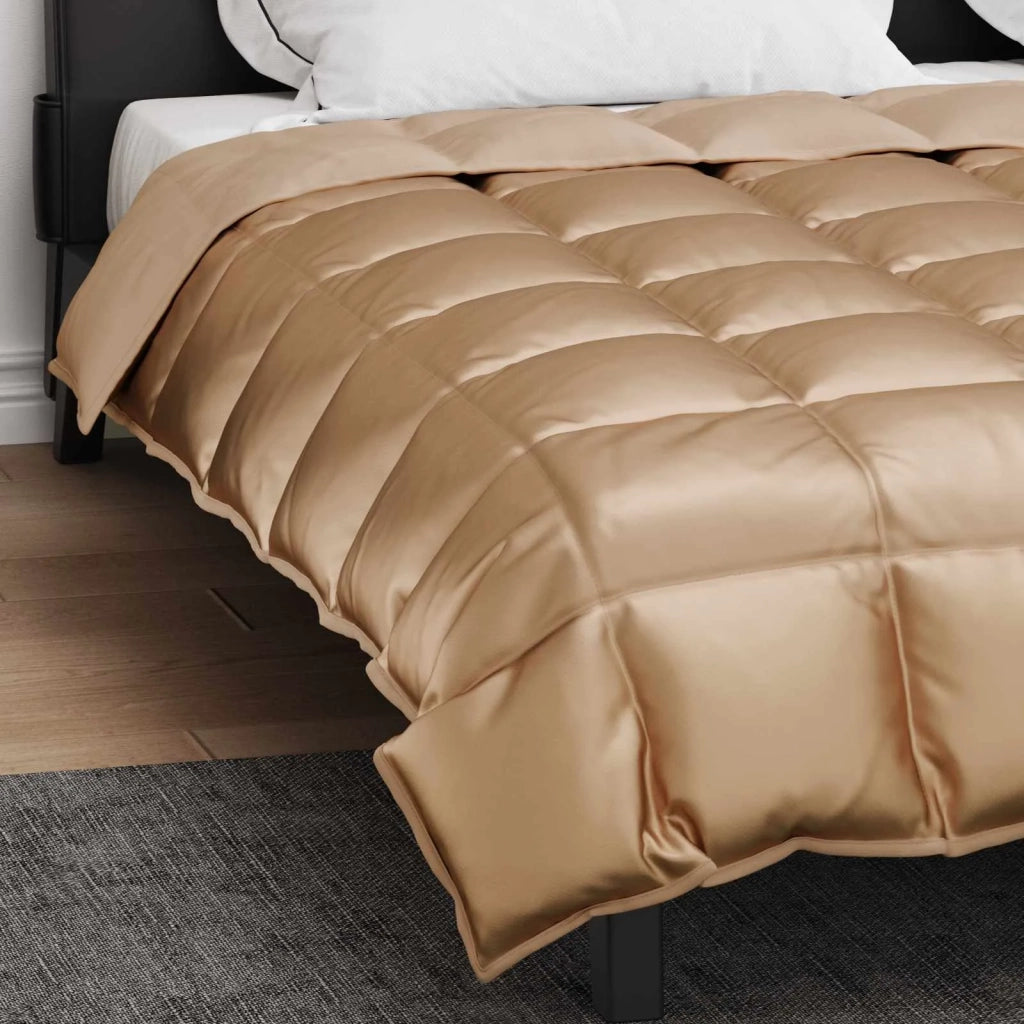 Piumone | Duvet Invernale Oro 200 x 220 cm Satin e Micropile