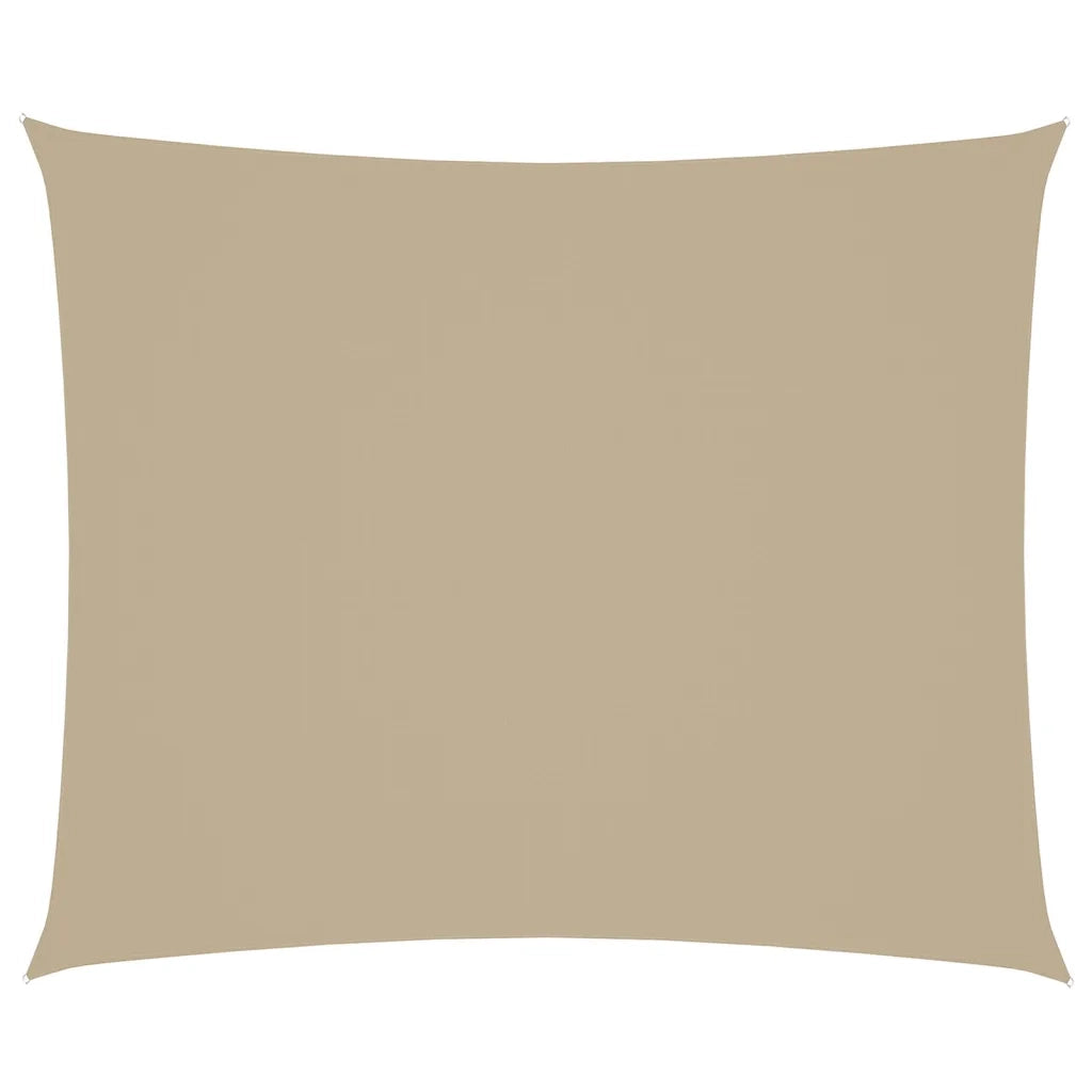 Parasole a Vela in Oxford Rettangolare 4x6 m Beige 42294