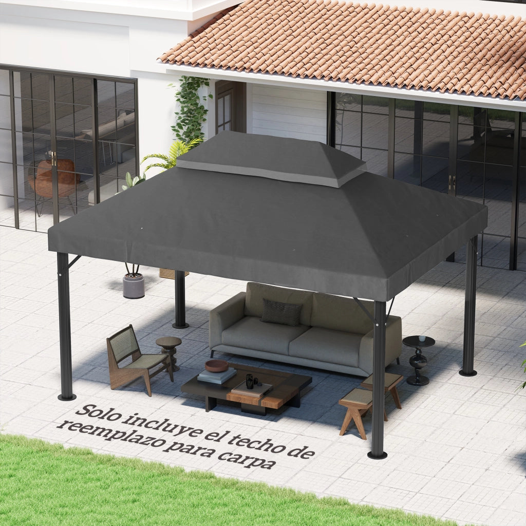 Toldo da giardino ¨C Minimal ¨C grigio 4x3 m