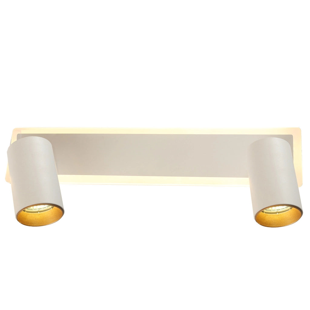 Plafoniera moderna bianca 40cm 2xGU10 LED CCT PARMA