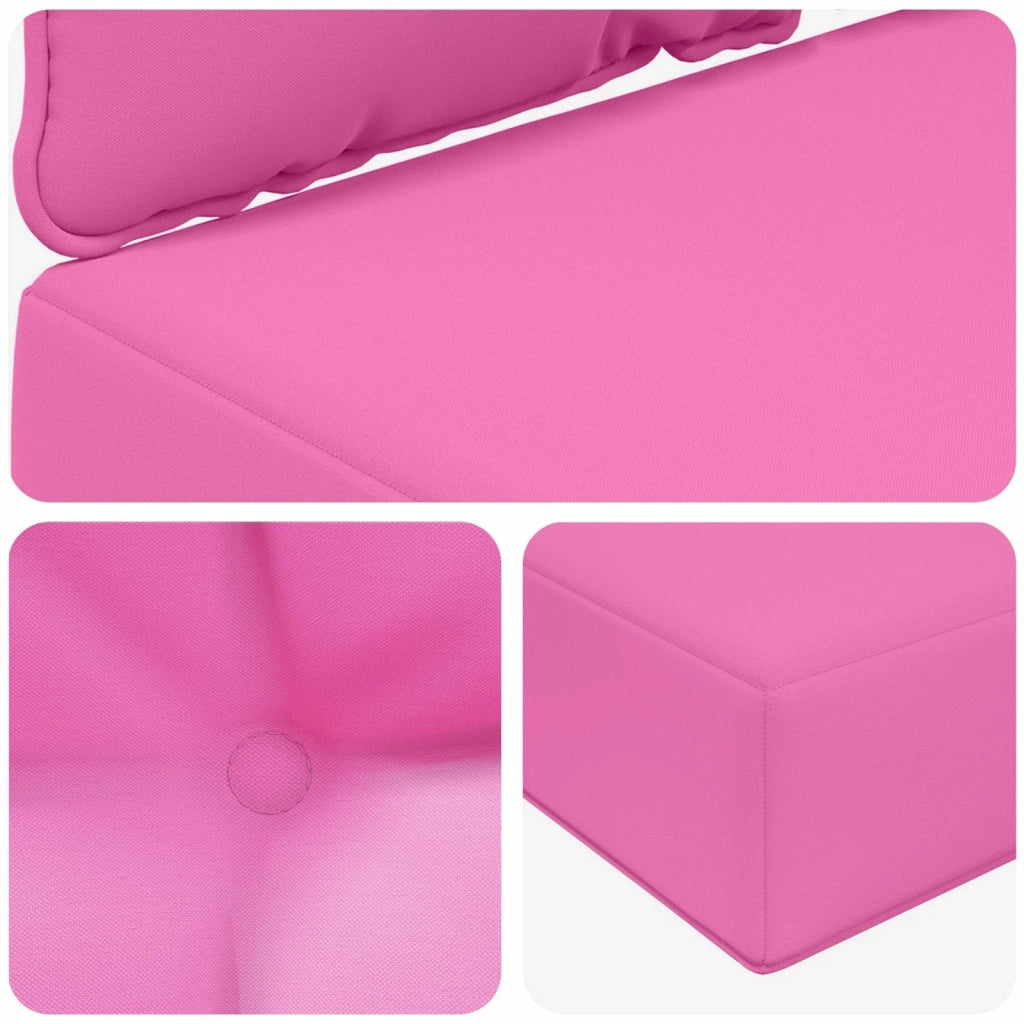 Cuscino per divano da esterno 2 pcs Rosa Poliestere 900912