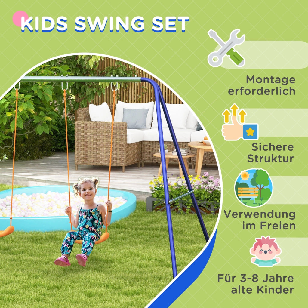 Altalena per bambini con 2 posti ¨C Minimal ¨C 2,7x1,6x1,8 m