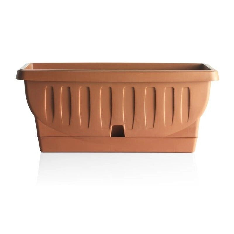 FIORIERA NATURA CON SOTTOVASO 30 CM
