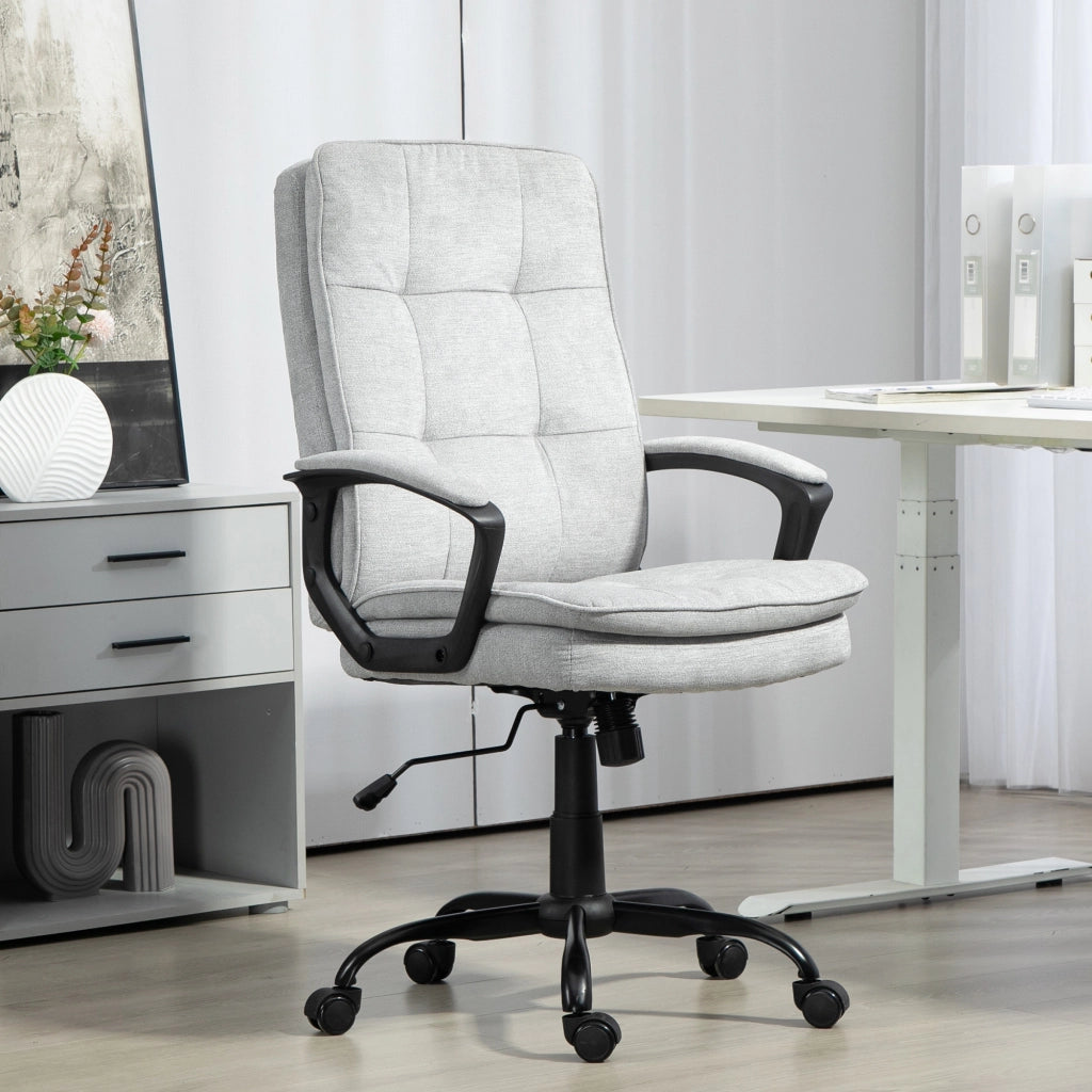 Sedia da Ufficio Ergonomica con Schienale Alto e Dondolo ¨C Minimal ¨C Grigio