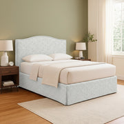 Runcorn, Letto Piazza e Mezza Sfoderabile Made in Italy, Grigio Chiaro