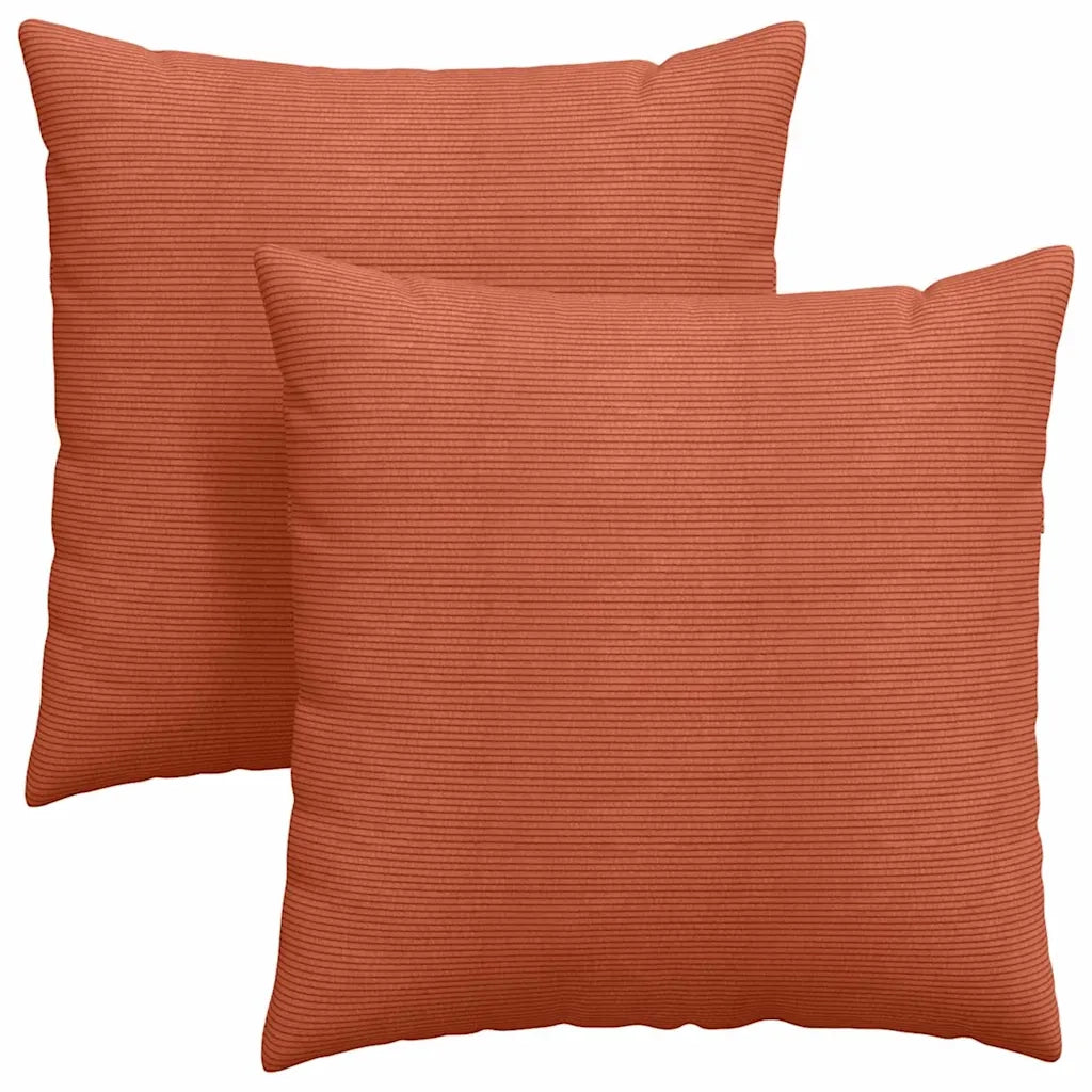 Cuscini da Divano 2 pcs Rosso Arancio 60 x 60 cm 42014039