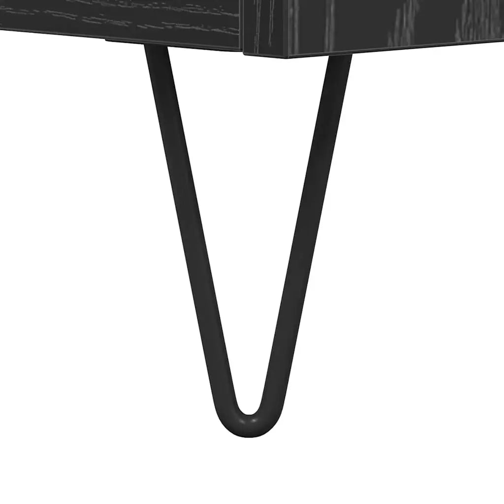 Mobile TV | Armadietto TV | Mobile Porta TV Rovere nero 150 x 36 x 30 cm Legno multistrato