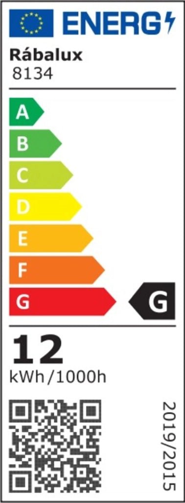Applique esterna moderna LED 12W nera Varna Rabalux