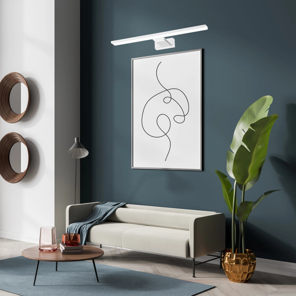 Applique LED quadro PINTO bianca 12W 3000K 50cm Milagro