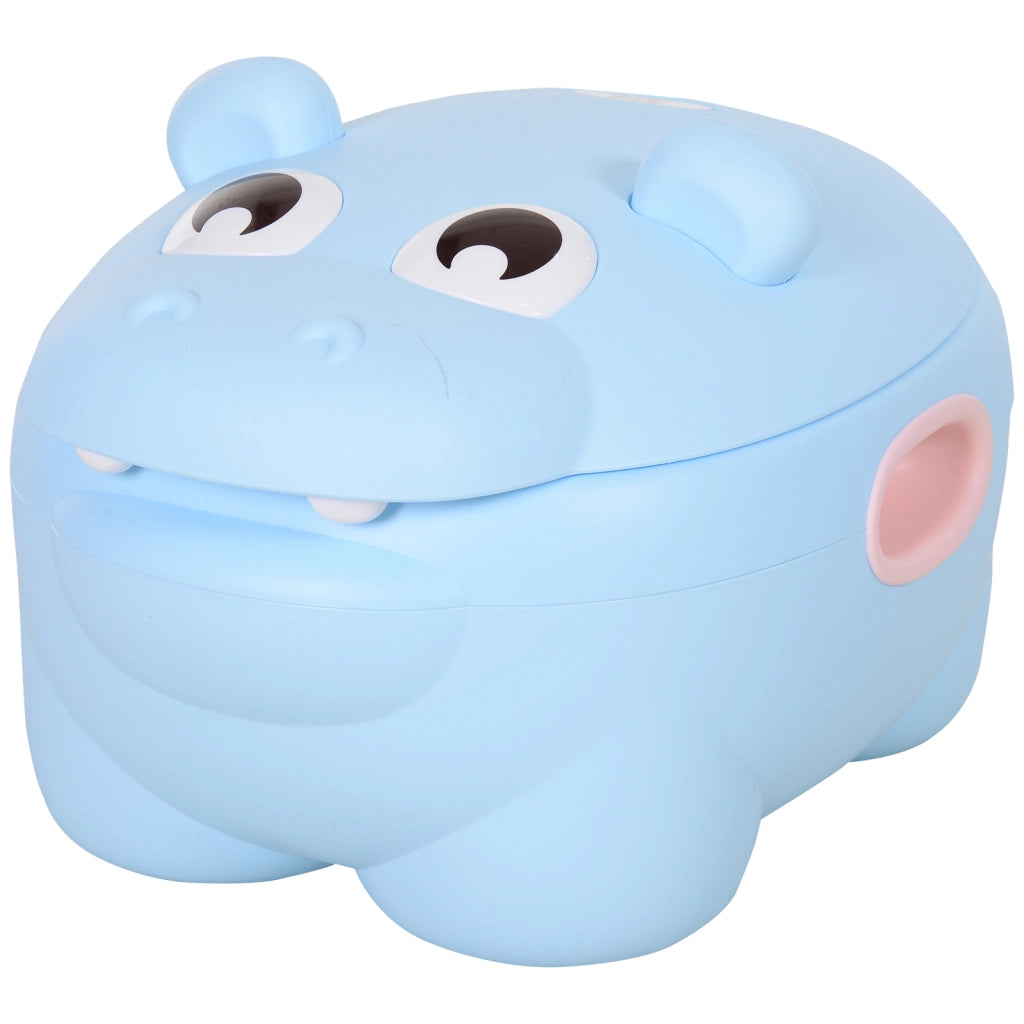 Vasino per bambini forma ippopotamo ¨C Xylo ¨C blu con maniglie 40x30x23 cm