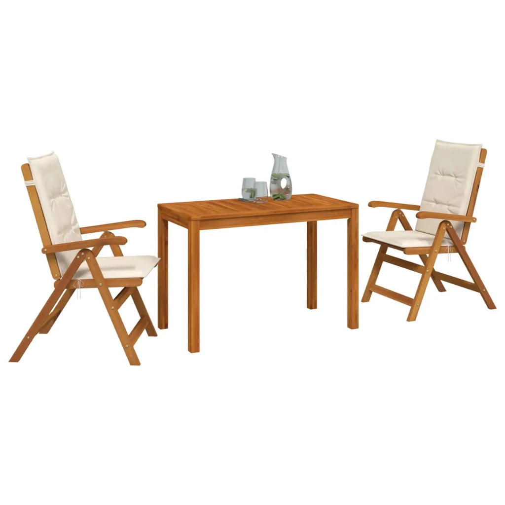 Set da pranzo da giardino 3 pezzi 3 pz Naturale 3434602