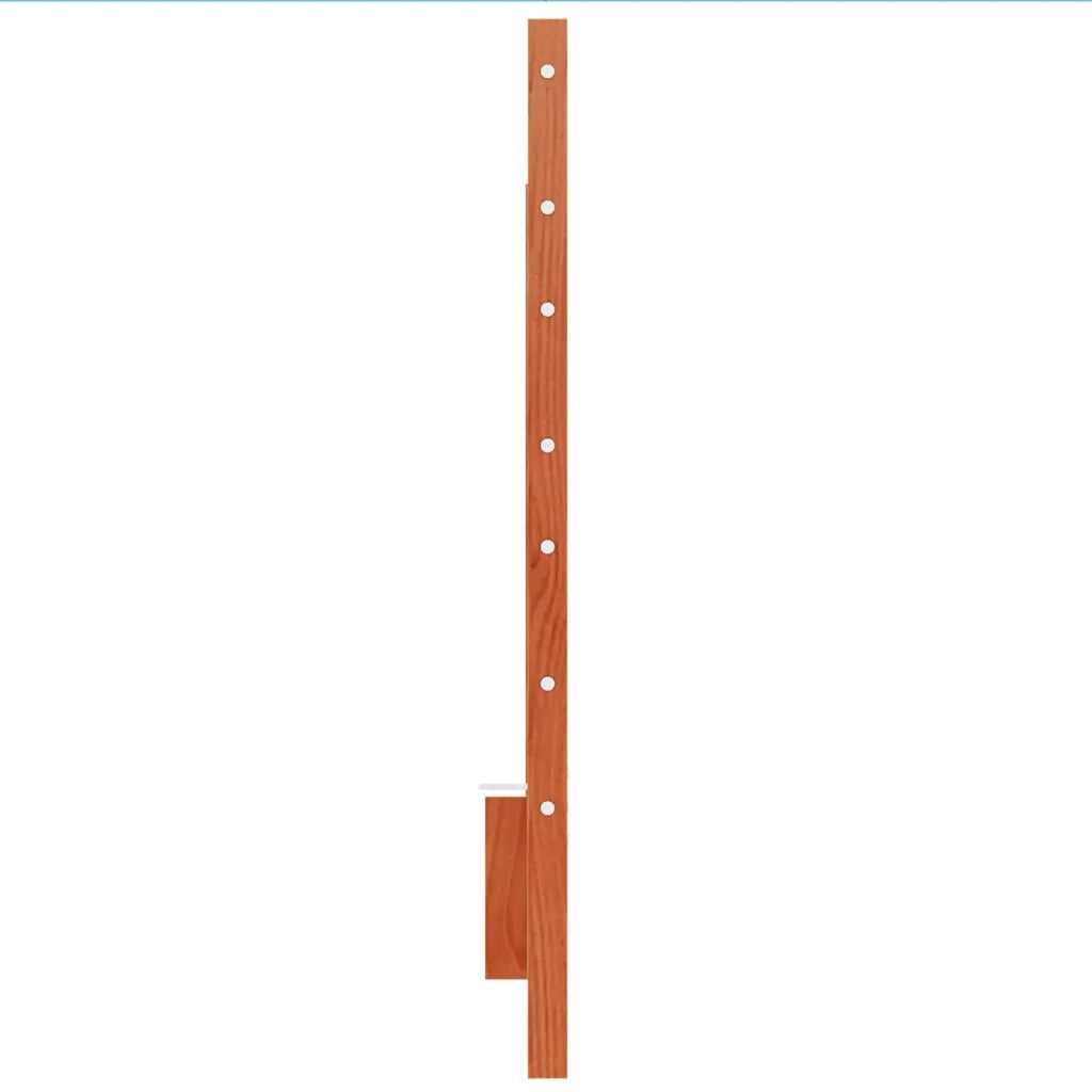Testiera-Testata-Testiera Decorativa Marrone Cera 180 cm in Legno Massello di Pino 969351