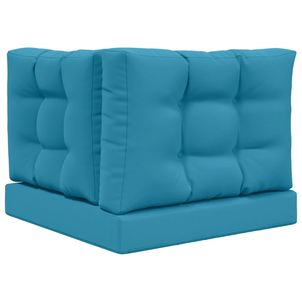 Cuscino per divano da esterno 3 pcs Blu Reale Poliestere 900771