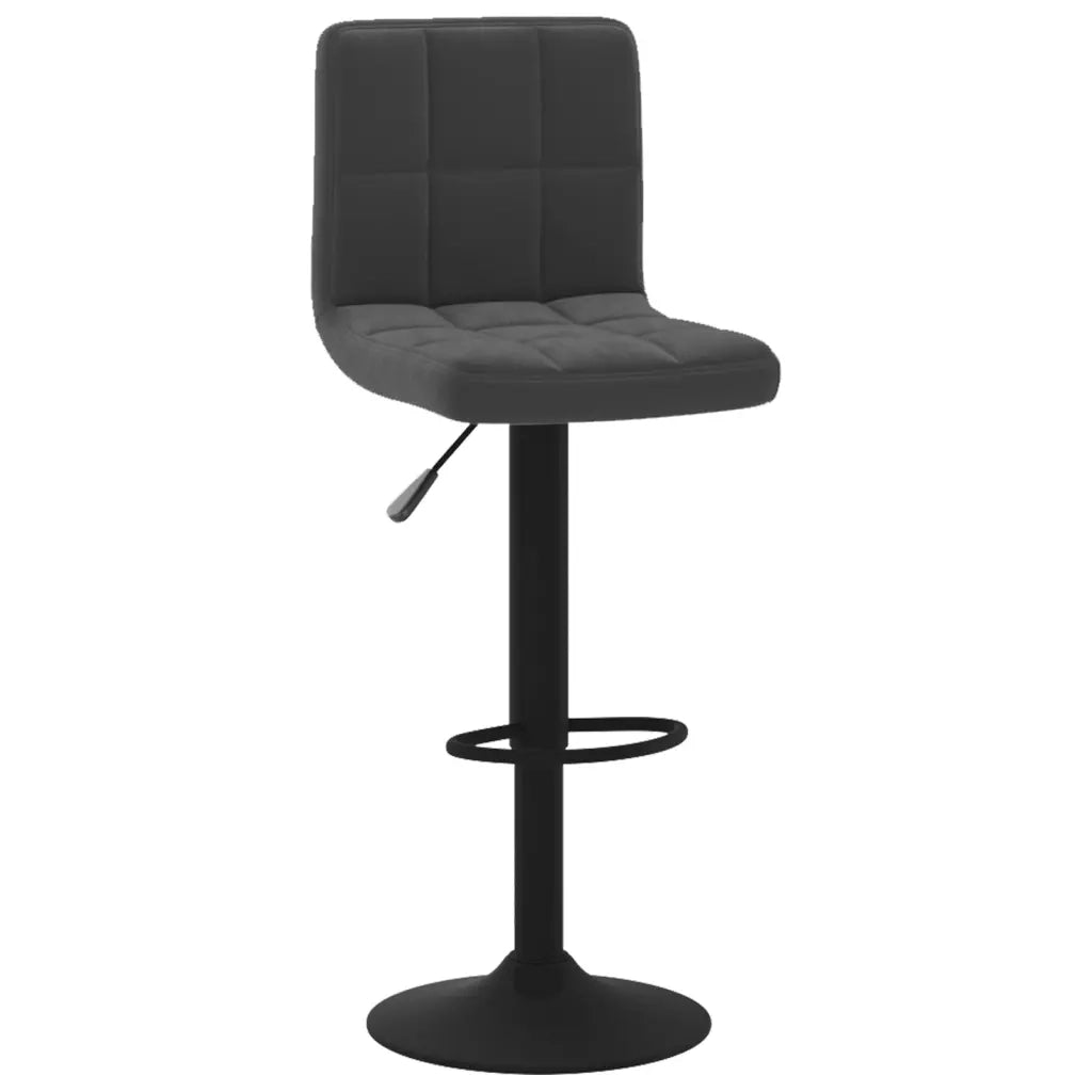 Sgabello da Bar Nero in Velluto 334291