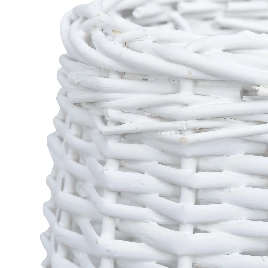 Paralume in Vimini 25x17 cm Bianco 287618
