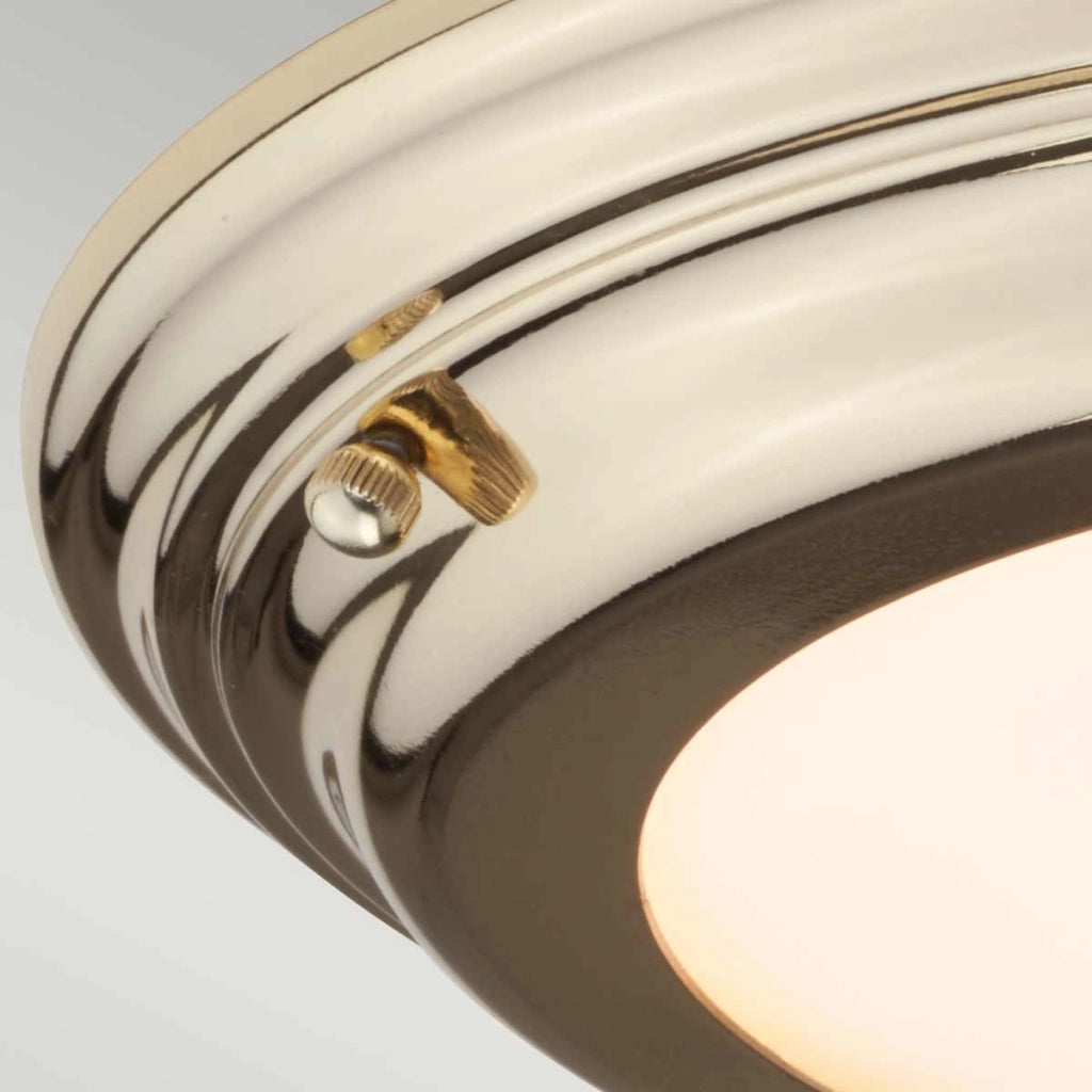 Plafoniera bagno tonda 36 cm LED 25W ottone Elstead
