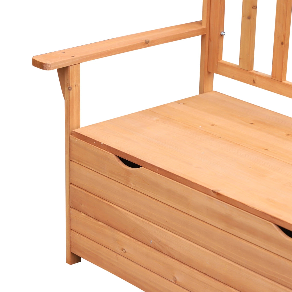 Panchina da Giardino 2 Posti con Vano Contenitore Legno