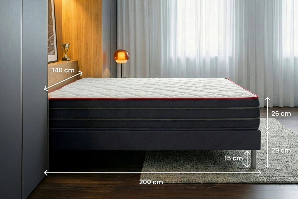 Set materasso e base 140x200 cm - Boost