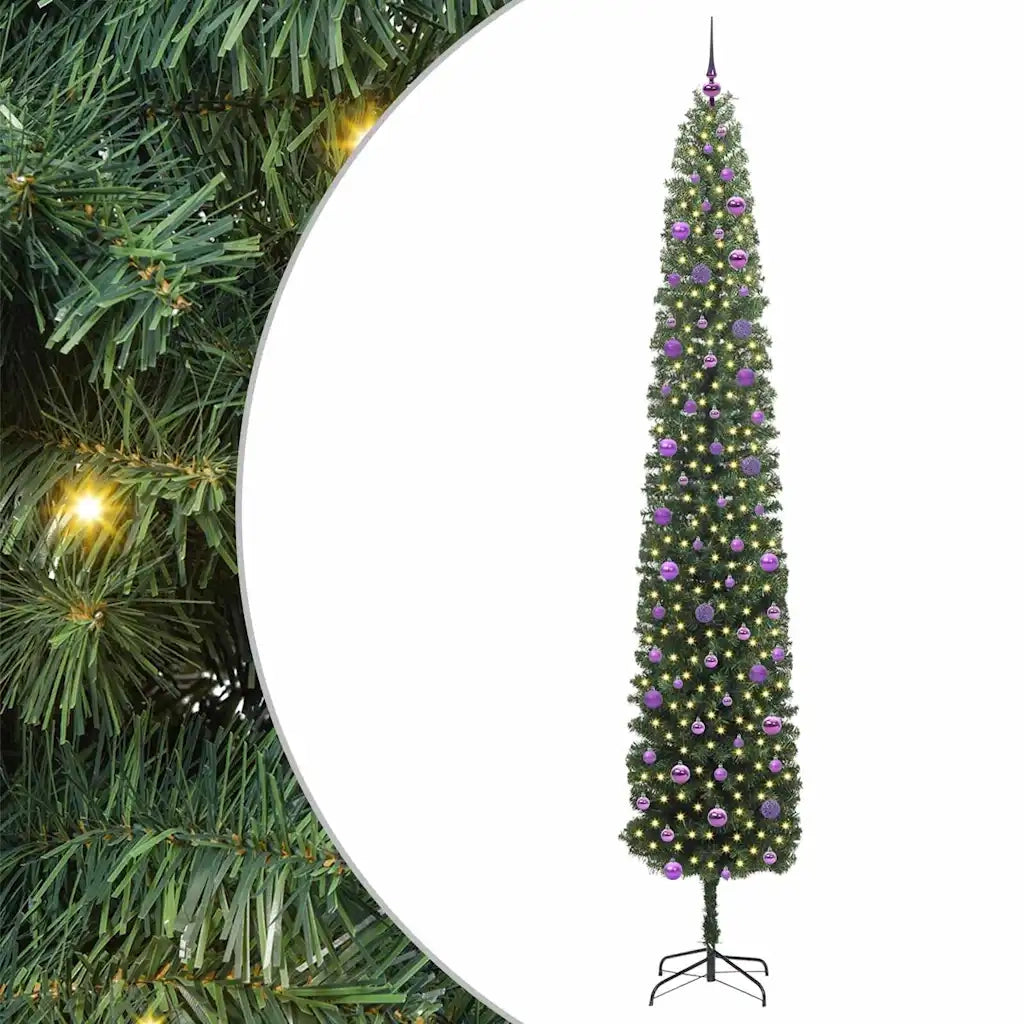 Albero di Natale artificiale con 300 LED Verde 270 cm 3394984
