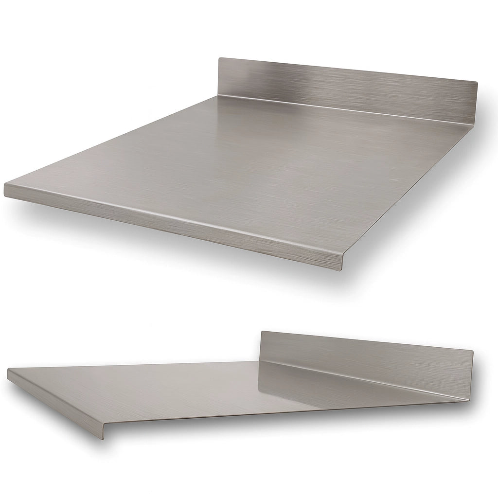ZoiMania - Spianatoia - Acciaio Inox - Cucina - Profondità 50 Dimensione Spianatoia: L 120 x P 50 x 7cm x 3cm