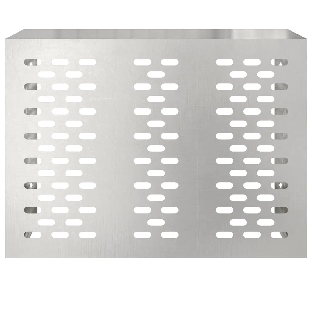 Copertura per condizionatore d'aria Argento 110 x 50 x 80 cm 865908
