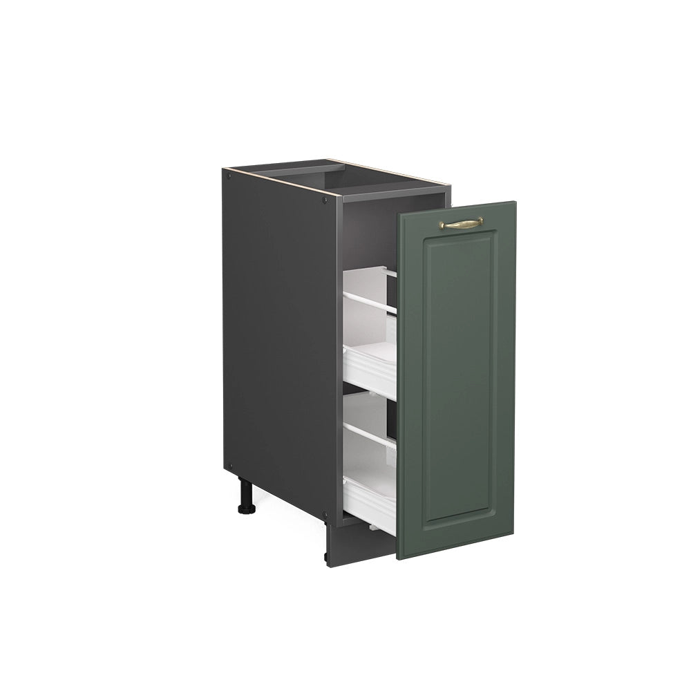 Vicco Armadio cucina dispensa alto Verde-oro Country House 30 cm senza piano di lavoro