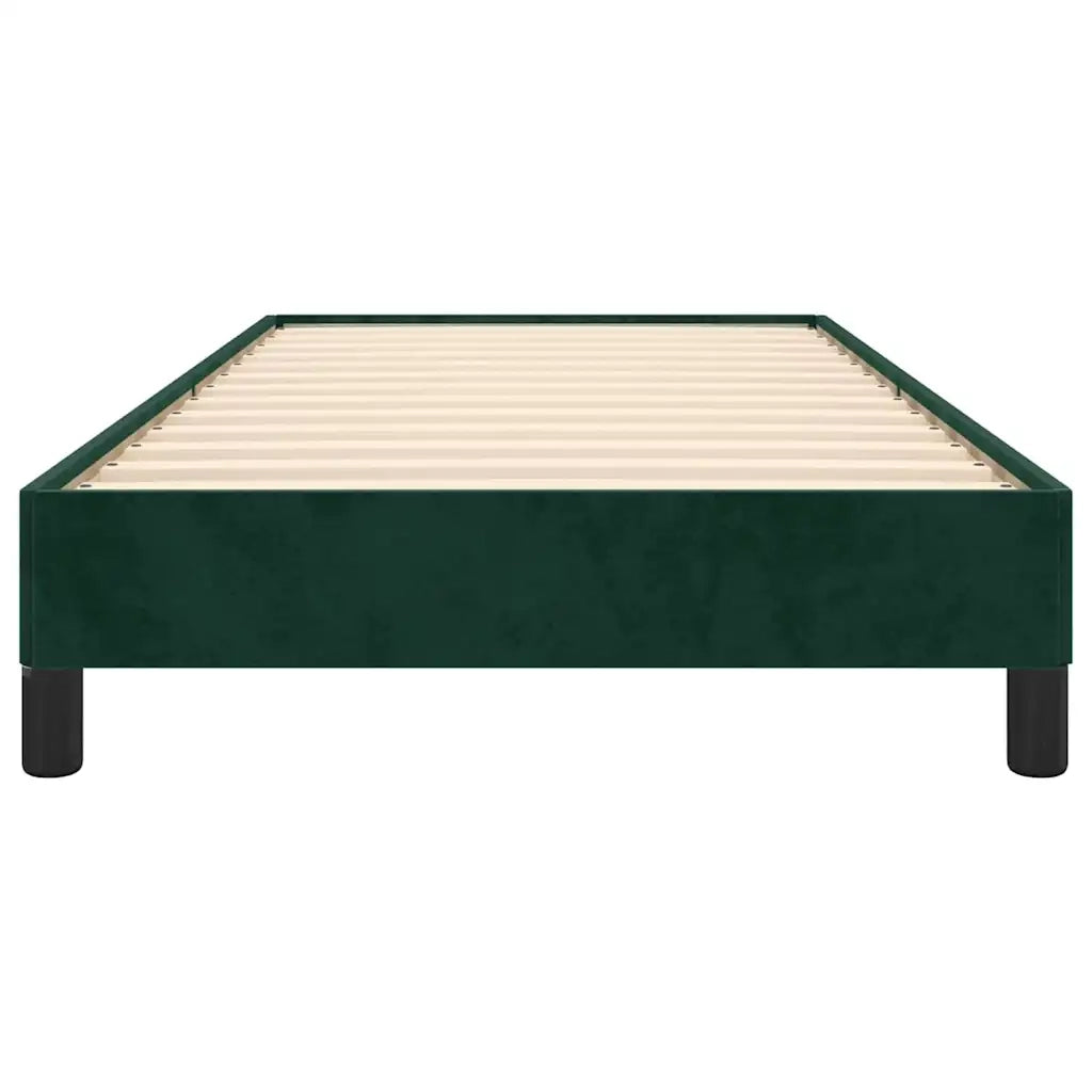 Giroletto senza Materasso-Struttura Letto Verde Scuro 80x200 cm in Velluto 279002