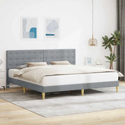 Struttura del letto-Giroletto Grigio Chiaro 180 x 200 cm Tessuto 796884