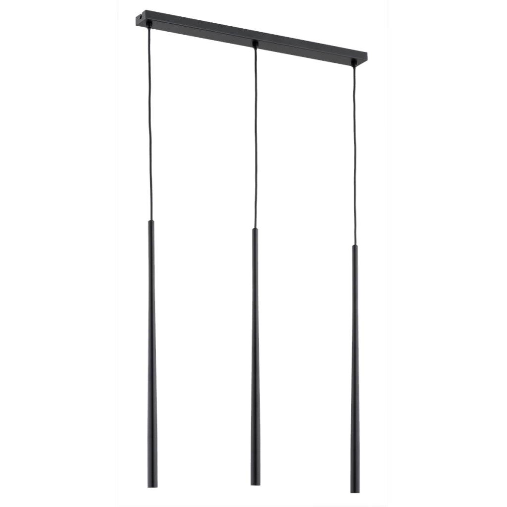 Lampada a sospensione moderna nera 3xG9 Carmen Alfa