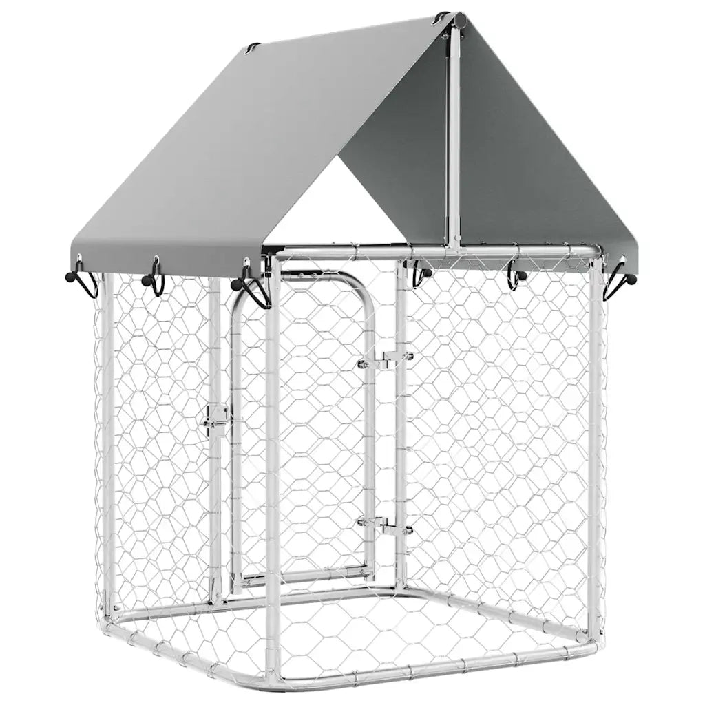 Gabbia per Cani da Esterno con Tetto 100x100x150 cm 171495