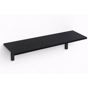 Mensola da Muro da appoggio in Legno nobilitato spessore 1,8 cm in colore Nero 100x20 cm