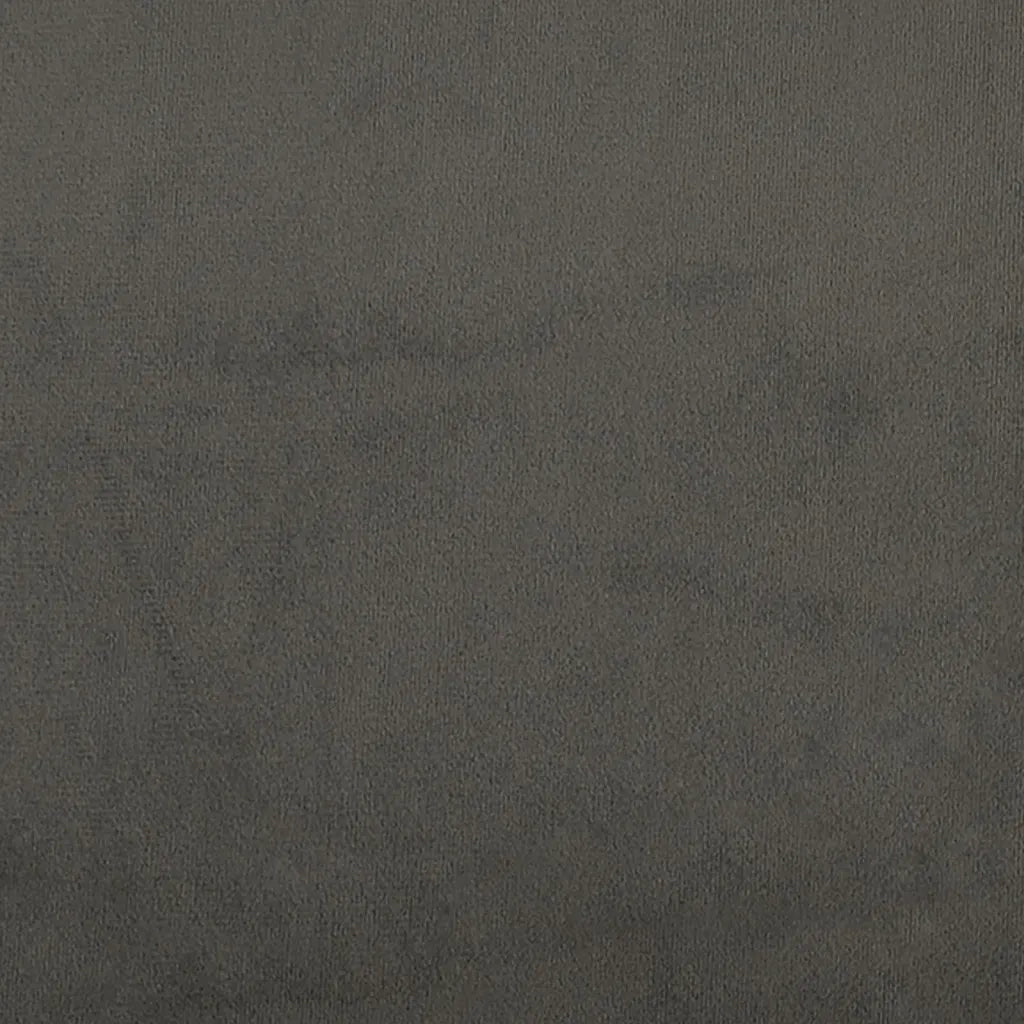 Giroletto senza Materasso Grigio Scuro 80x200 cm Velluto 347289