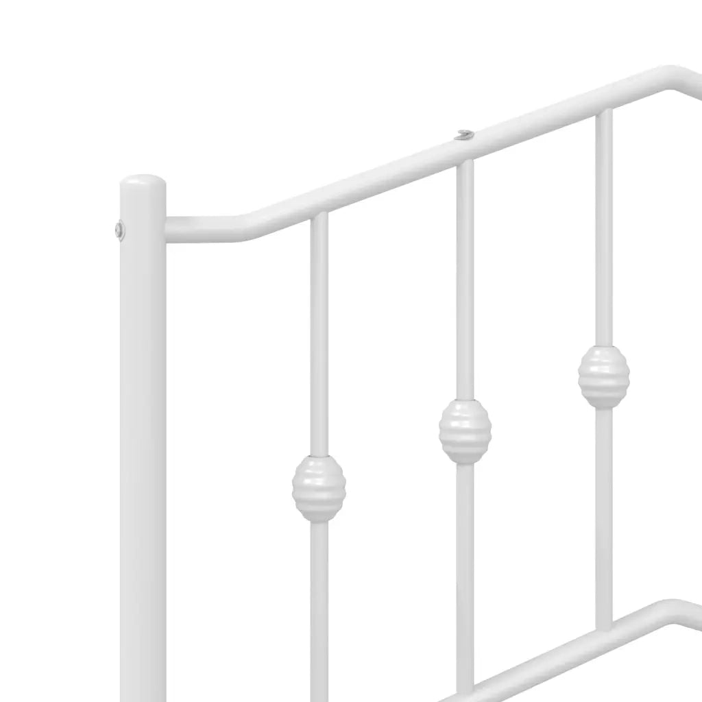Testiera | Testata di Ricambio in Metallo Bianco 160 cm
