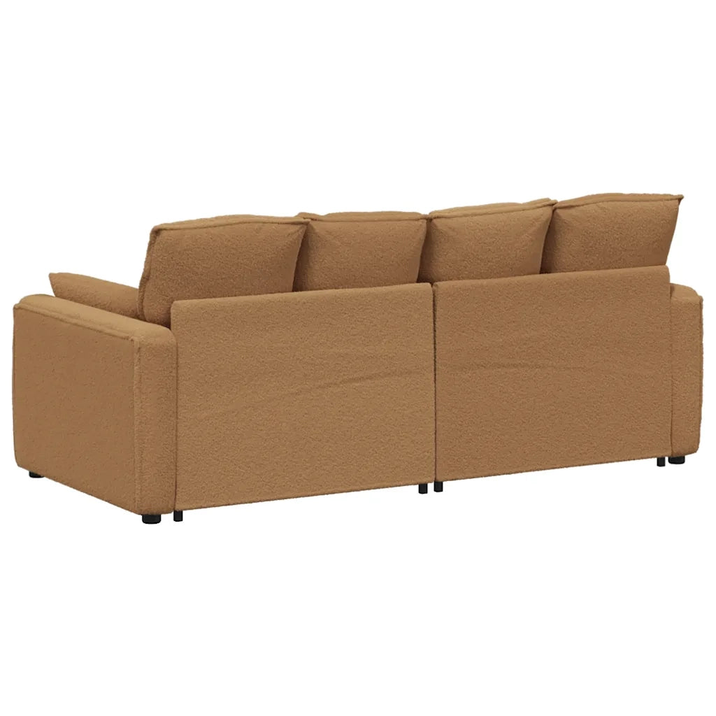 vidaXL Divano Modulare con Cuscini Beige
