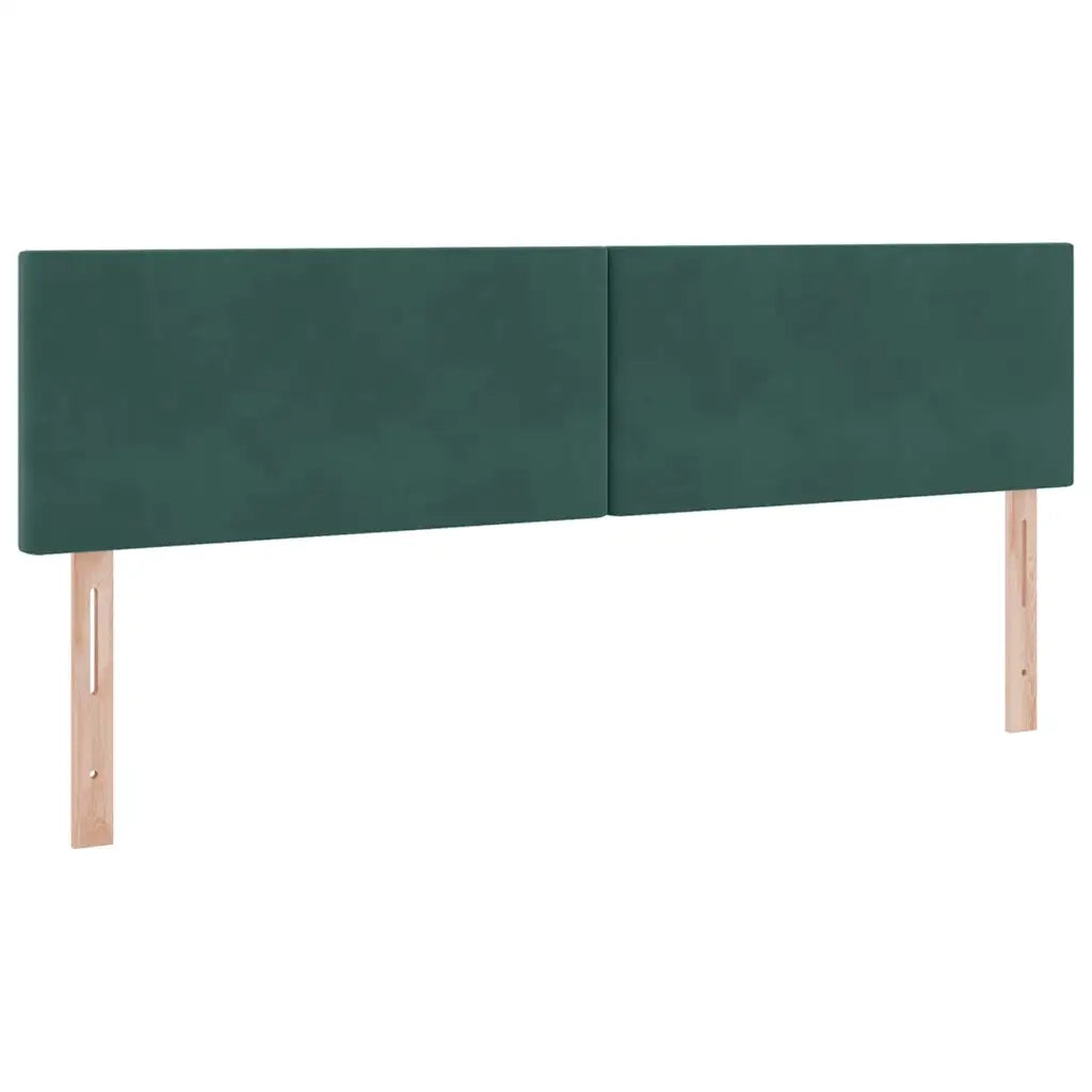 Letto con contenitore e LED Verde Scuro 180 x 200 cm Velluto 3371352
