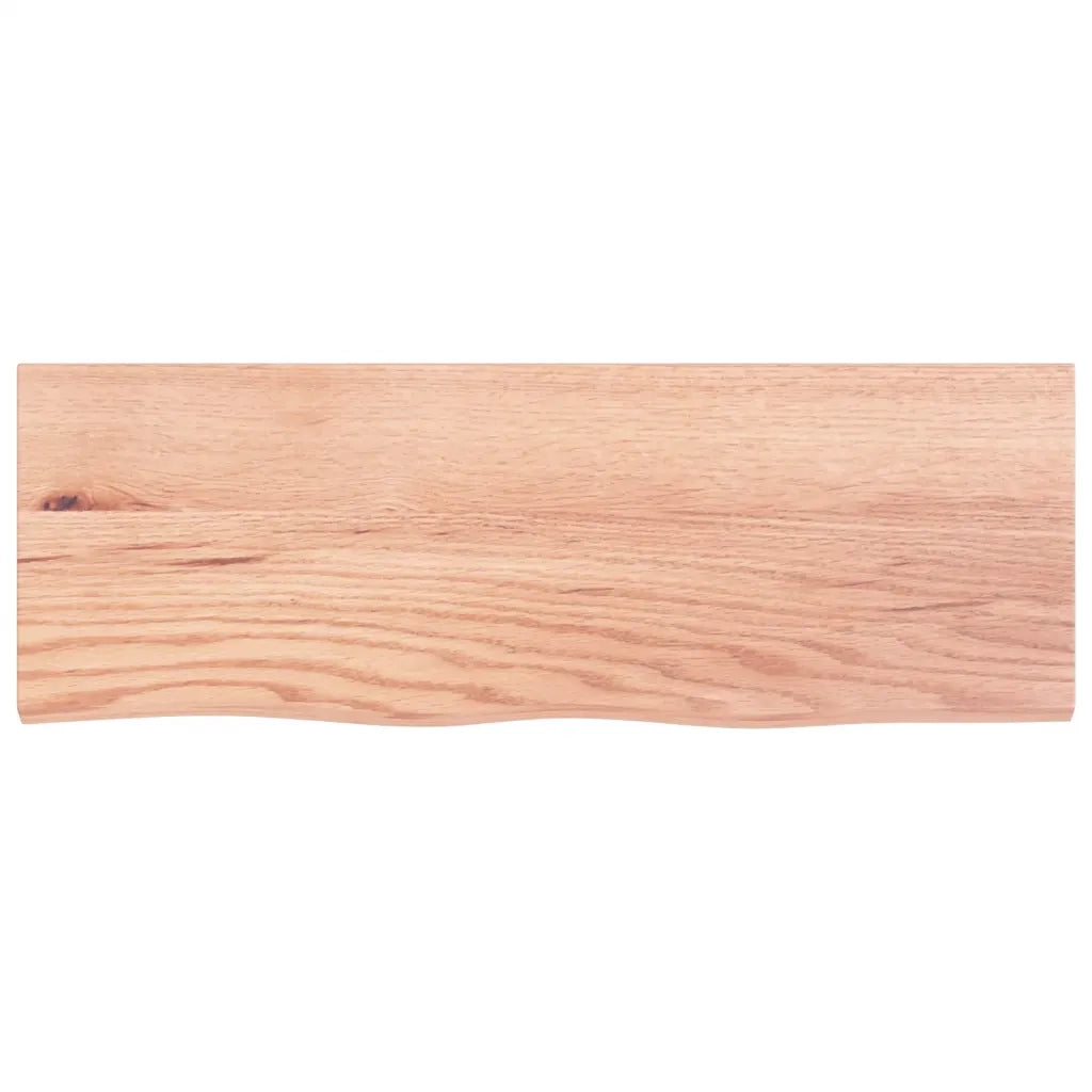 Piano Bagno Marrone 80x30x(2-6) cm Legno Massello Trattato CFW3658875