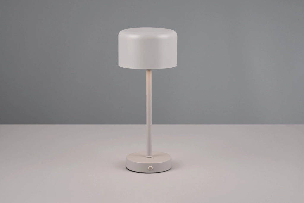 Lampada da tavolo ricaricabile grigia touch LED Jeff RL