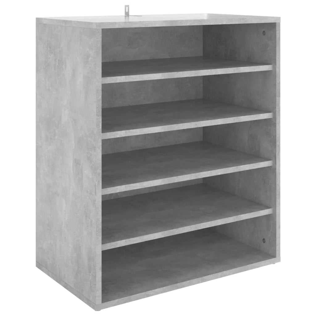Scarpiera mobile contenitore per scarpe mobile per ingresso/corridoio/soggiorno 60 x 35 x 70 cm legno ingegnerizzato grigio 02_0021835