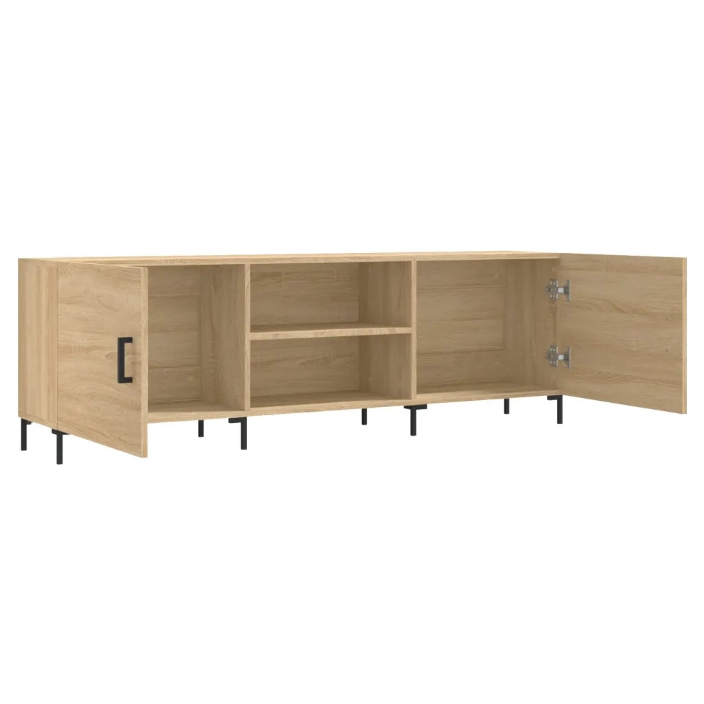 Mobile Porta TV-Credenza per TV Rovere Sonoma 150x30x50 cm in Legno Multistrato