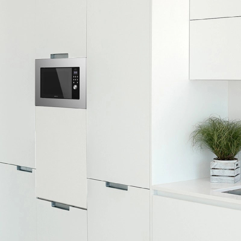 CECOTEC 01380 - Microonde da incasso GrandHeat 2000 Built-In Steel Black