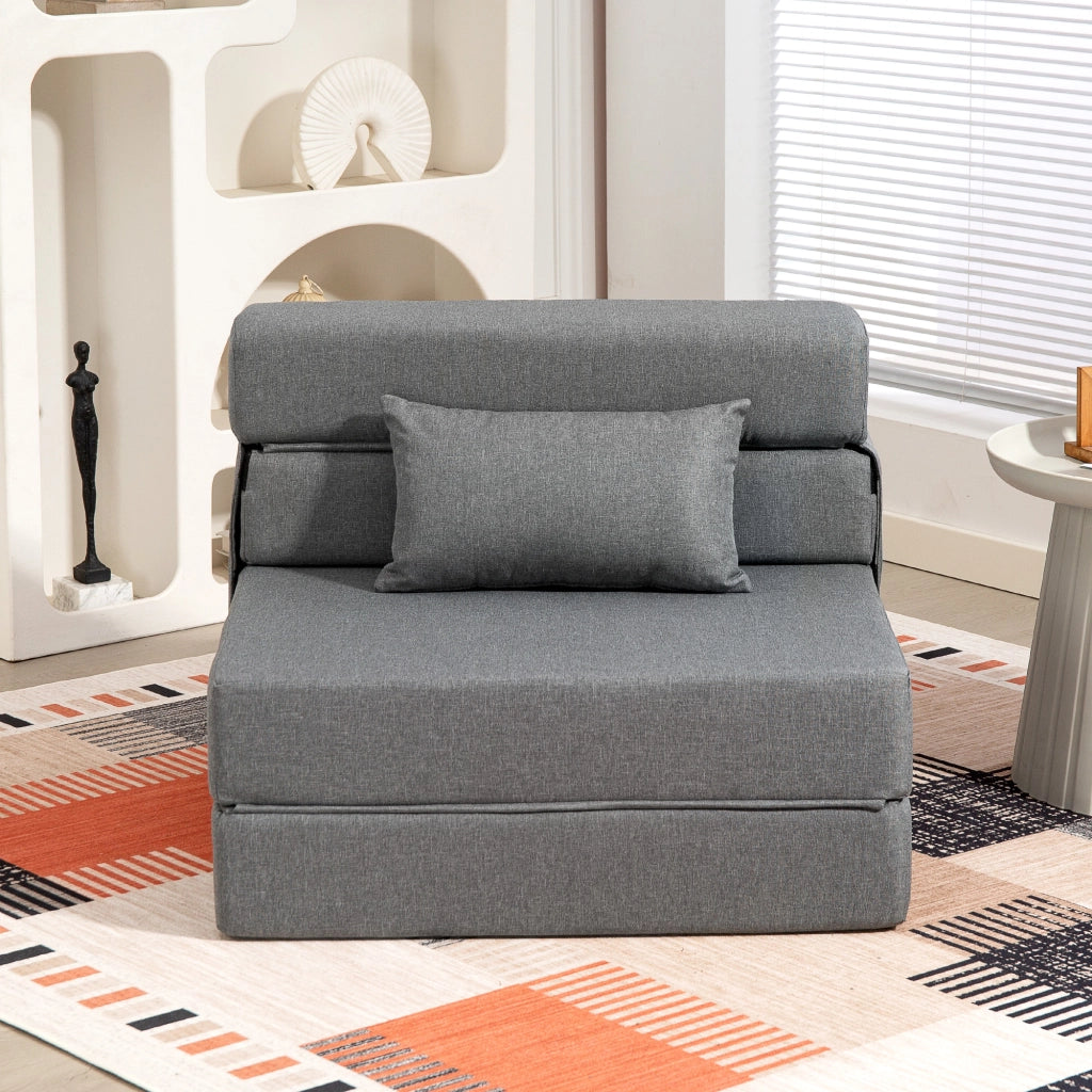 Poltrona letto pieghevole ¨C Minimal ¨C Grigio 120 kg