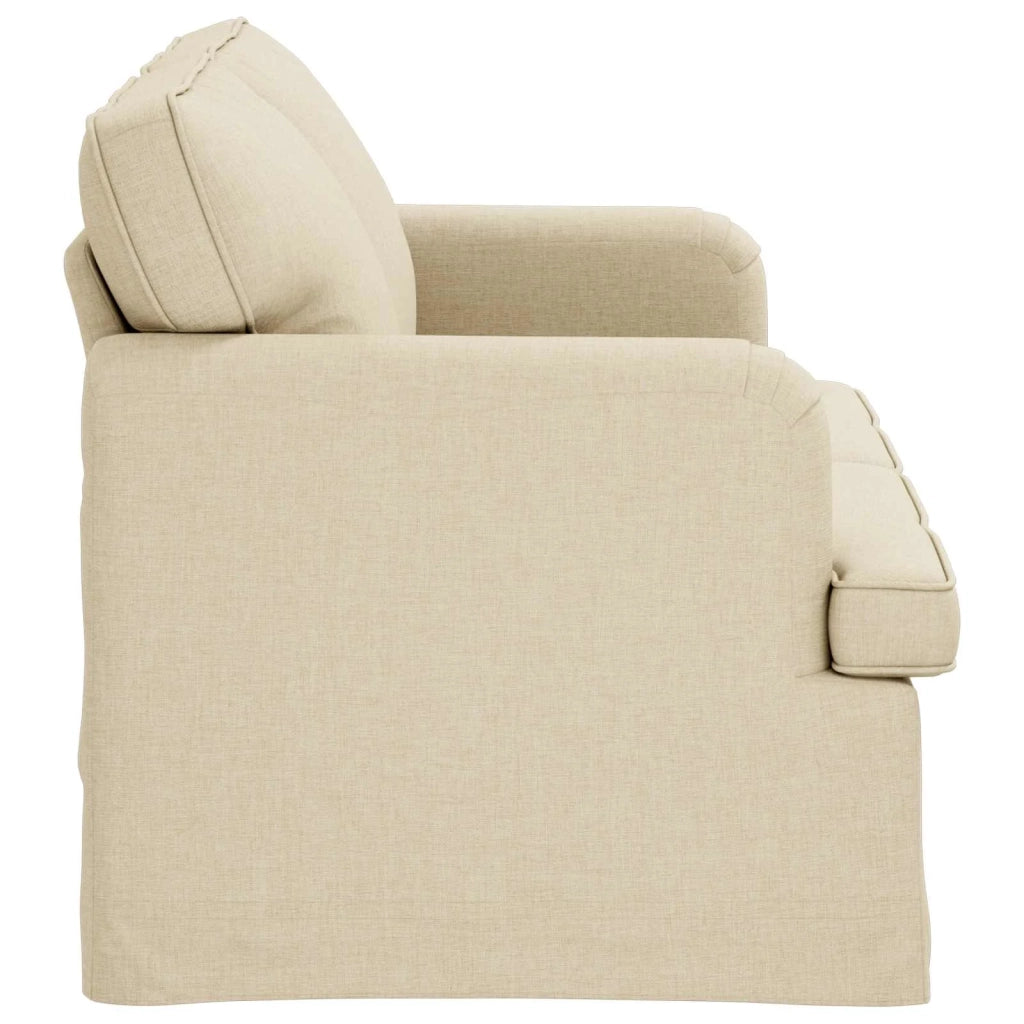Divano Crema 144 x 80 x 85 cm Tessuto 42024488
