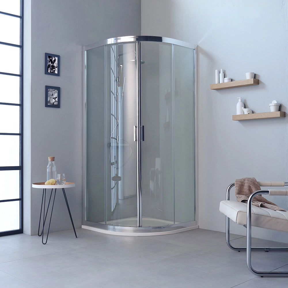 Box doccia semicircolare 90x90 h195 trasparente