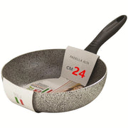 Trade Shop - Padella Alta Antiaderente Antigraffio Saltapasta ø 20-22-24-26-28-30-32-34 Cm Cucina -    -24 Cm   -
