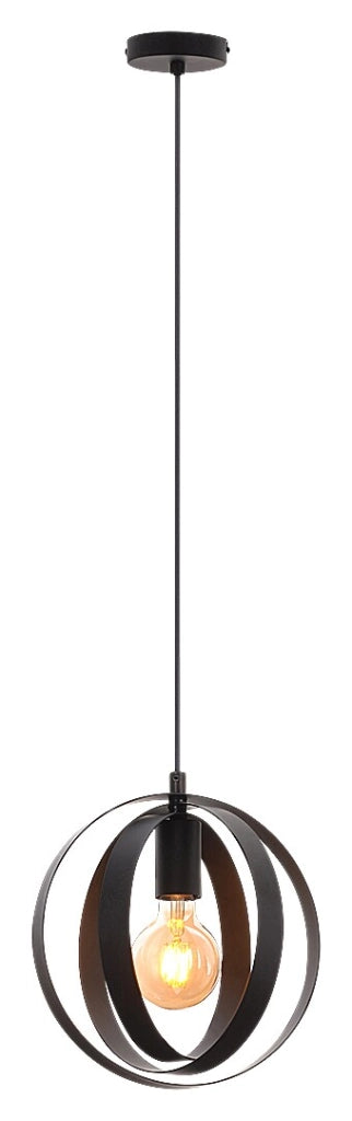 Lampada a sospensione industriale nera E27 40W Cortado Rabalux
