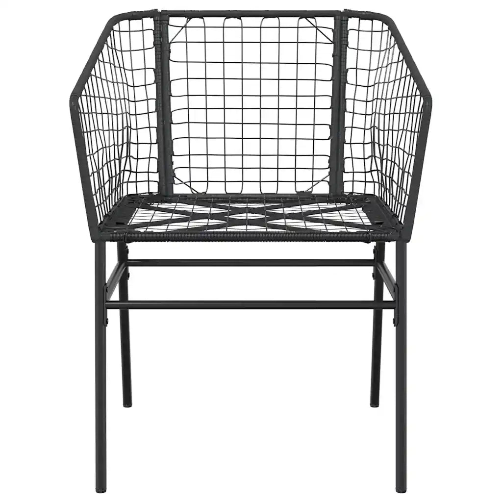 Set da Pranzo da Giardino 9 pz Polyrattan Vetro 3334589