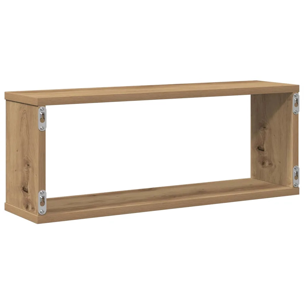 4 pz Mensole Parete | Mensola sospesa a Cubo Artigianale 30x15x30 cm Truciolato